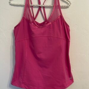 Alo crossed back tank size L pink c